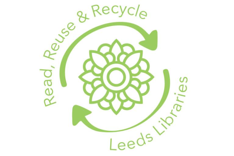 A green read, re-use and recycle logo